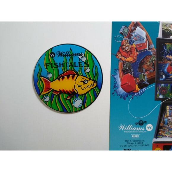 Fishtales Original Promo Plastic Coaster & Flyer Fisherman Humor 1992 Vintage - Picture 3 of 6